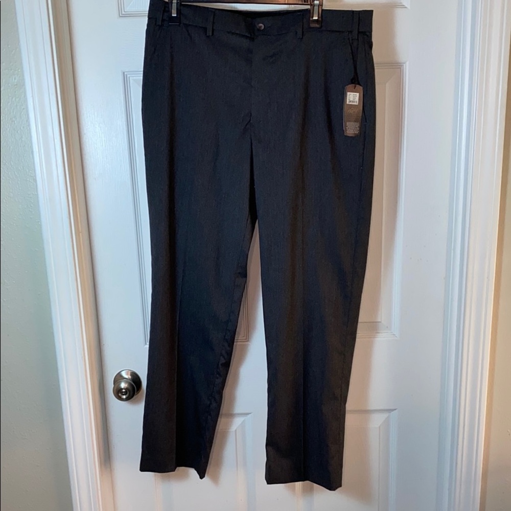 Greg Norman Collection Grey Men's Pants Slacks Classic Fit W36 x L30 Flex Waist